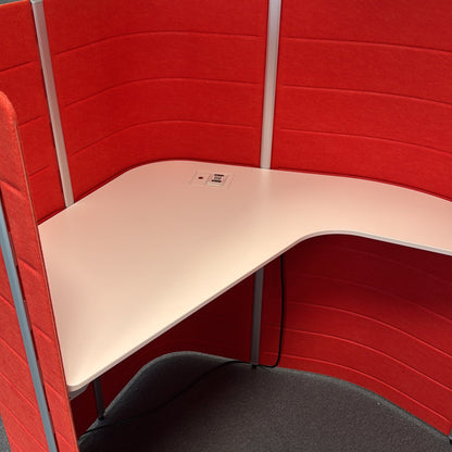 Workbay Focus fra Vitra i oransje