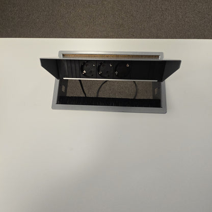 (120x80) Kinnarps Oberon hev/senk-bord i hvit, elektrisk