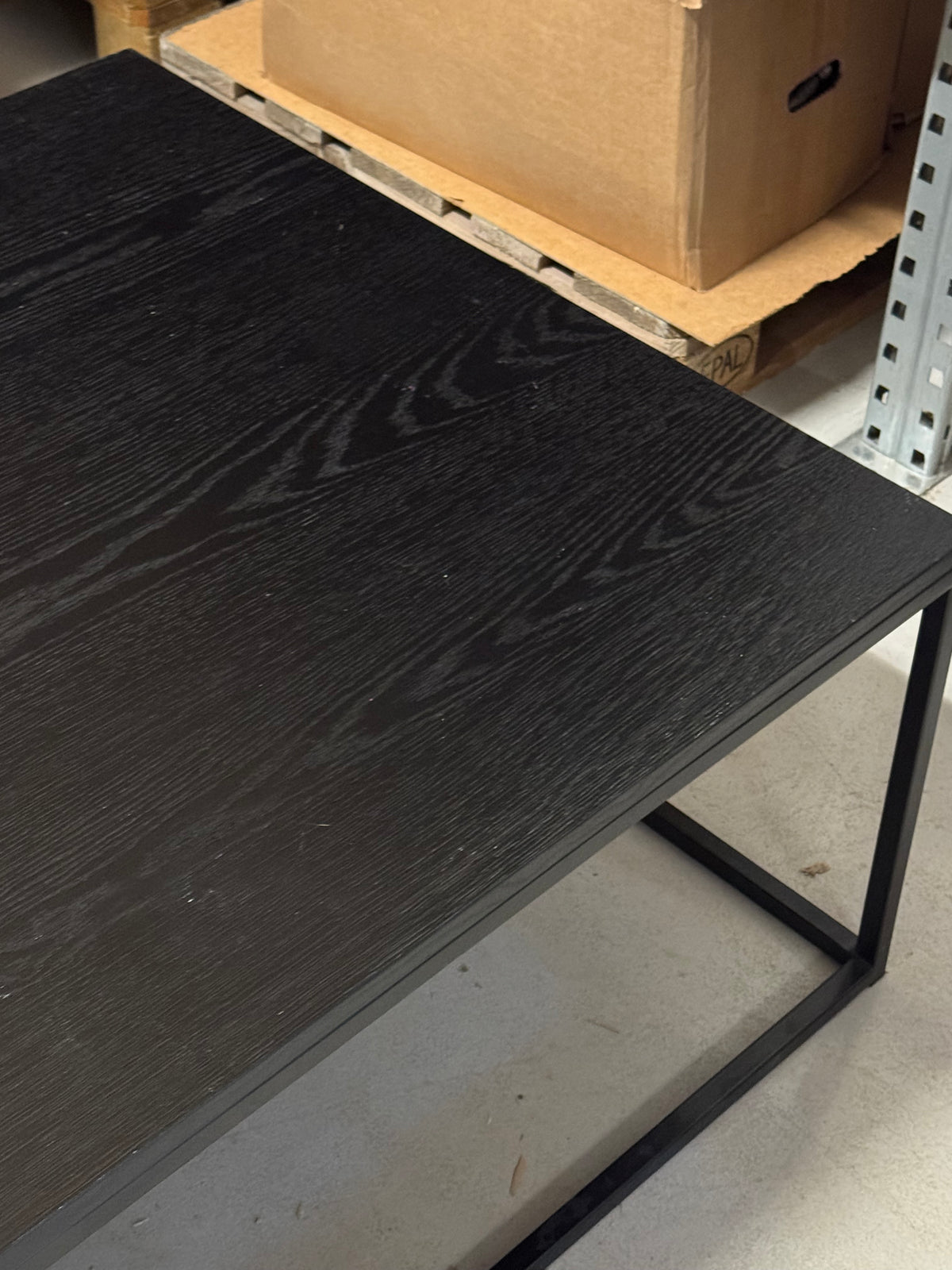 (160x80) ARTWOOD Carlisle sofabord i svart, metallramme