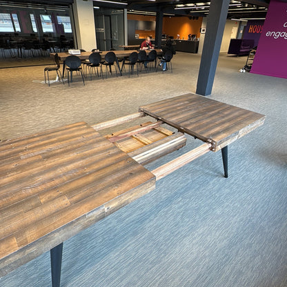 (180x100) spisebord i valnøtt m/ uttrekk