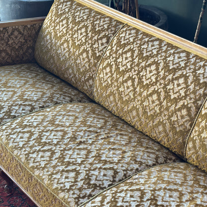 Retro sofa i jacquard-trekk