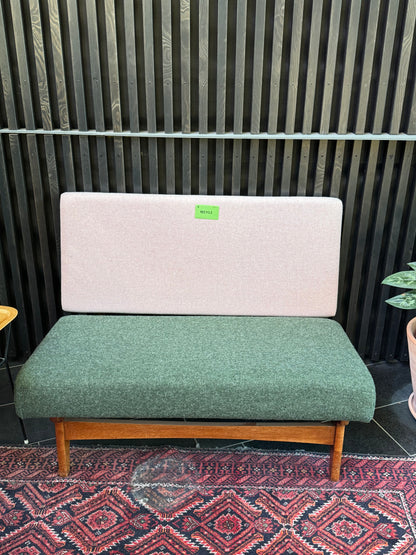 Retro loungesofa i grønn