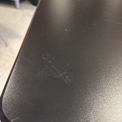(60x60) ErgoFinland ET1650WH hev/senk-bord i svart, på hjul