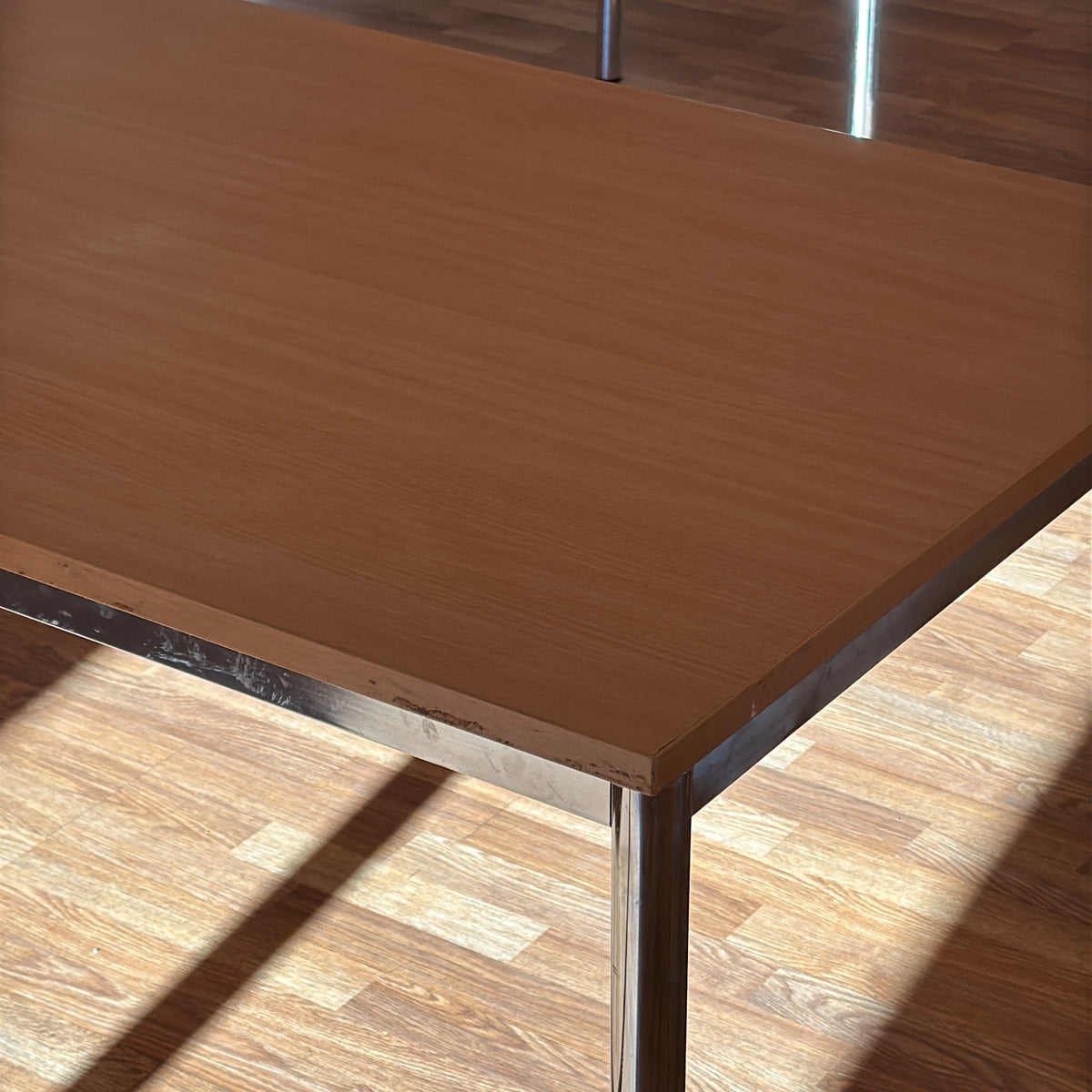 (180x80) spisebord i lyst tre, kromben