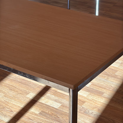(180x80) spisebord i lyst tre, kromben