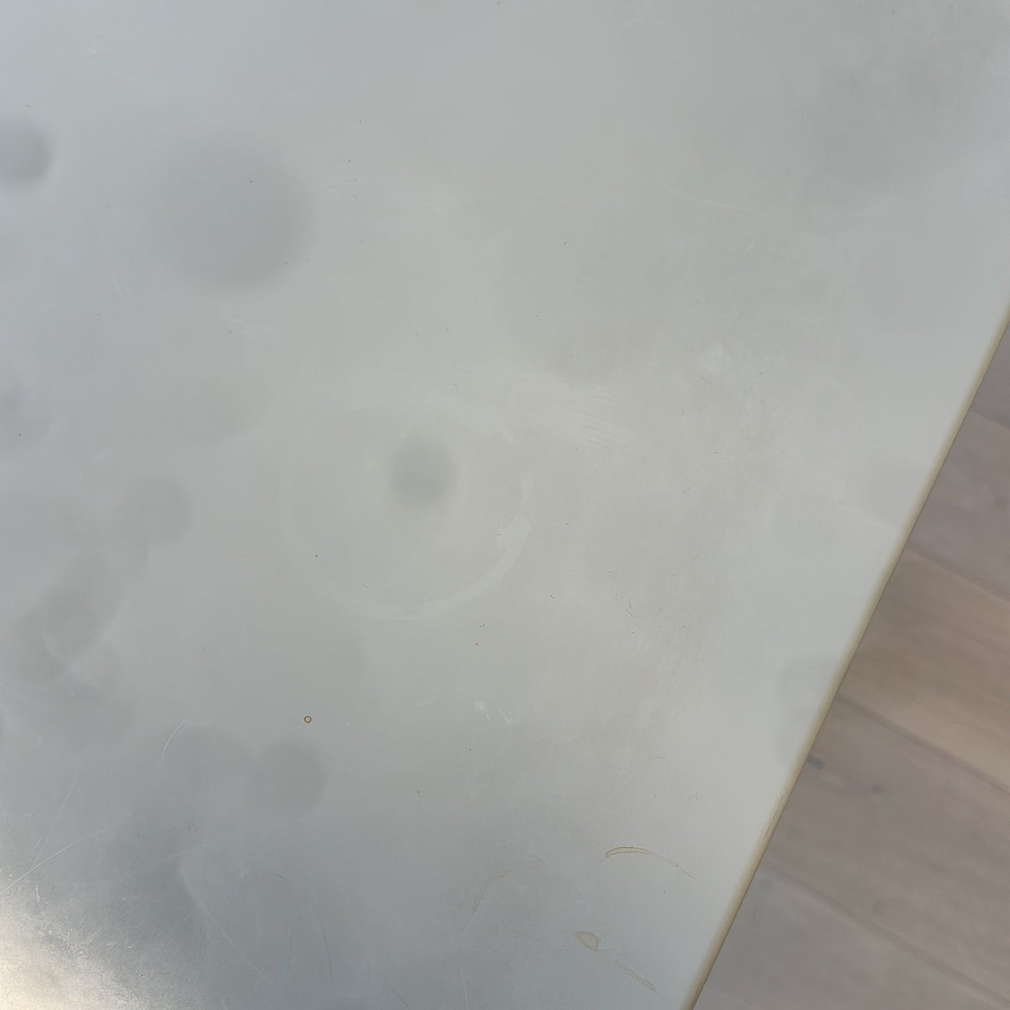 (290x95) barbord med søylebein i stål