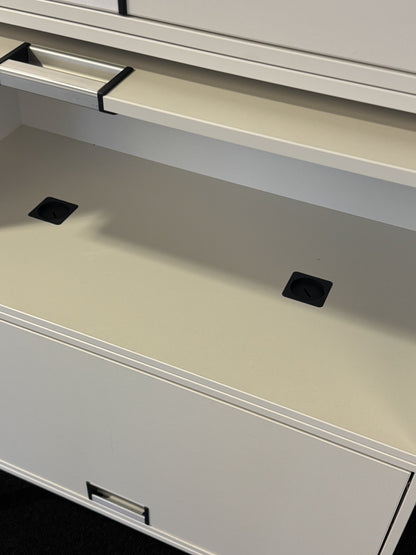 (80x40x110) Steelcase FlexBox modulskap i hvit, 2 skuffer