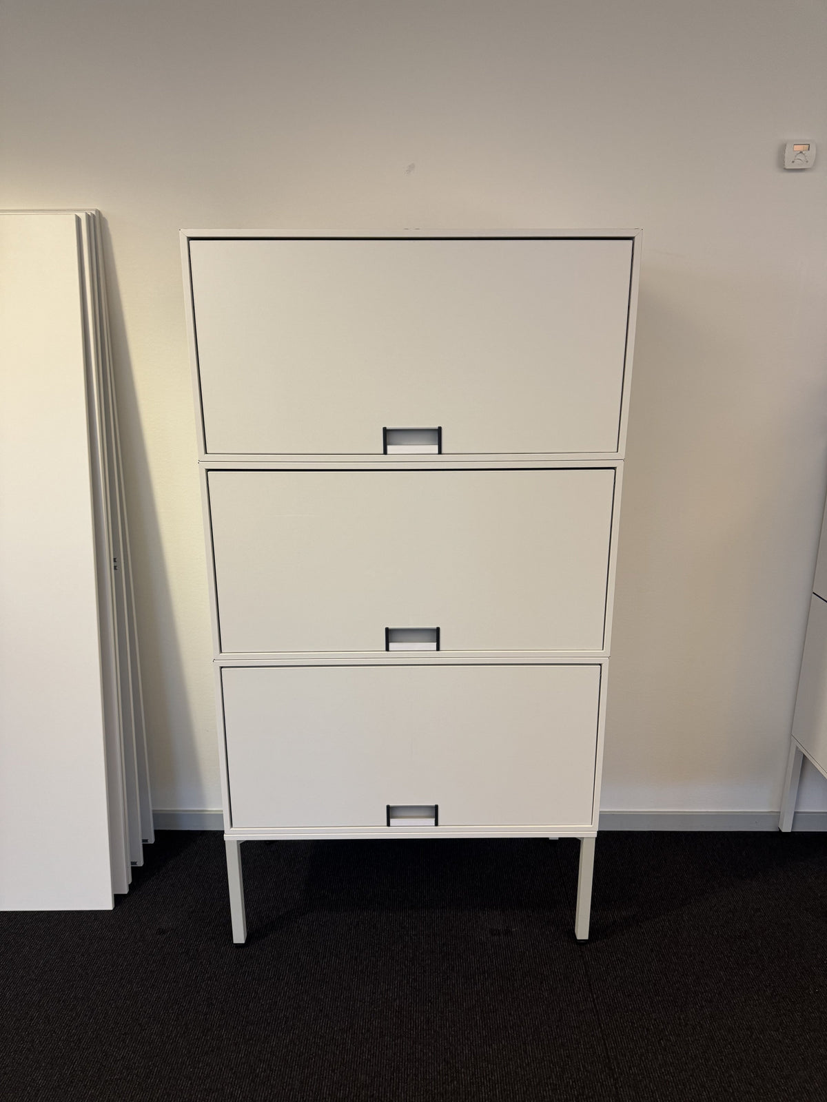 (80x40x110) Steelcase FlexBox modulskap i hvit, 2 skuffer