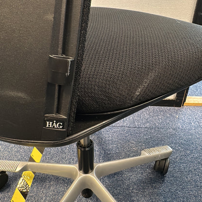 Futu kontorstol fra HÅG i svart, uten armlener