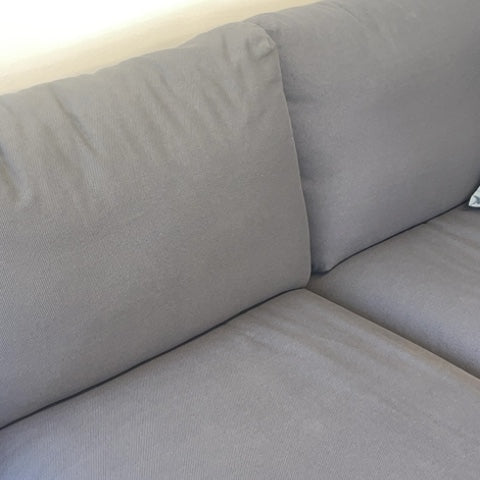 Vimle Hjørnesofa fra IKEA i grå med puff