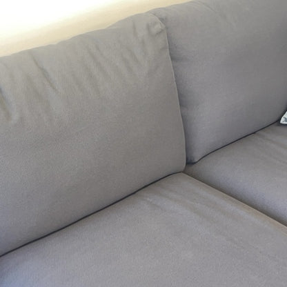 Vimle Hjørnesofa fra IKEA i grå med puff