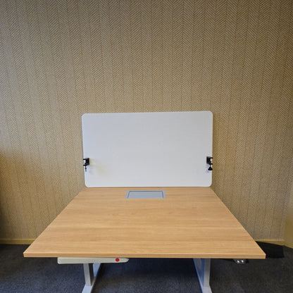(120x70) bordskjerm i lys grå
