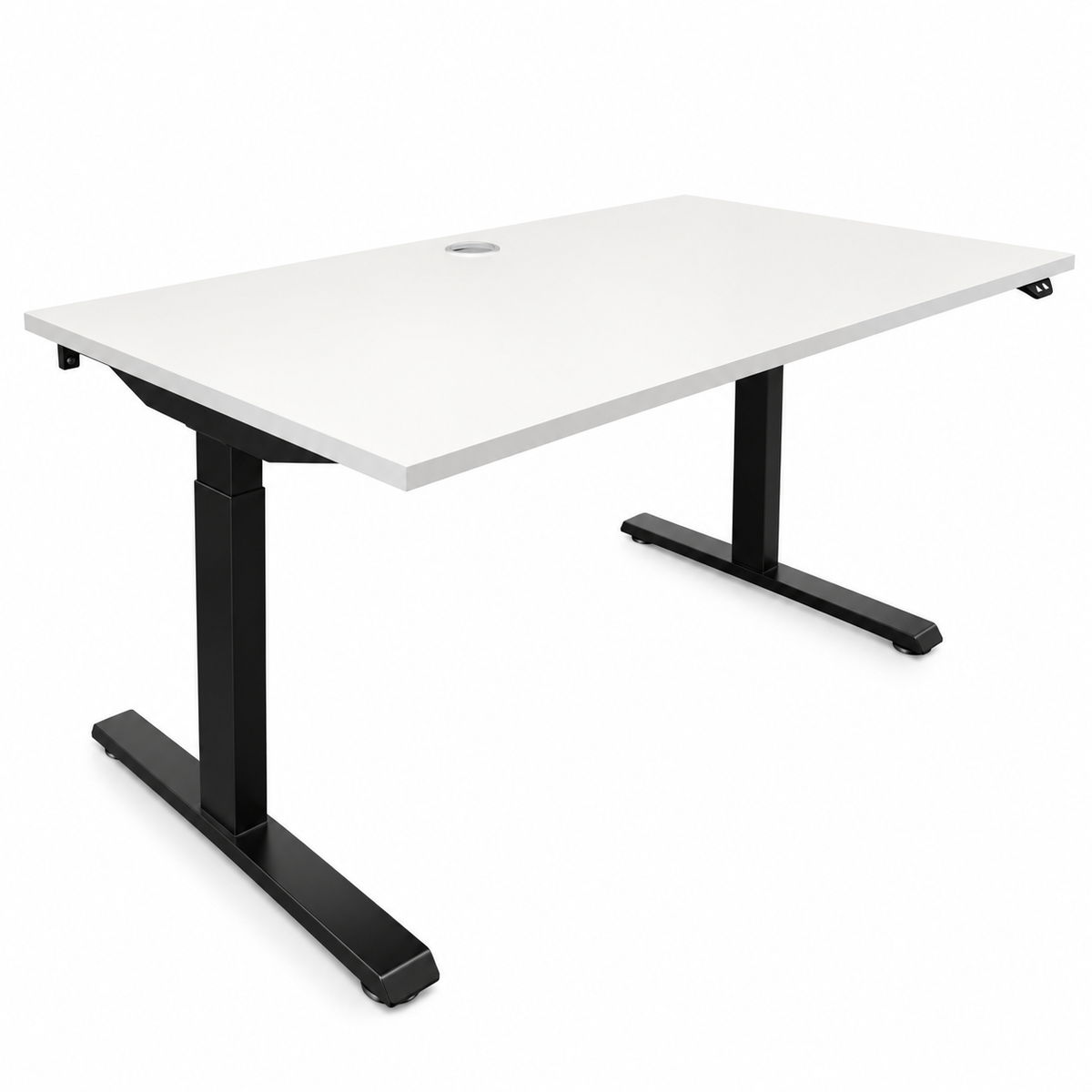 (140x80) Linak el hev/senk i hvit, svart understell