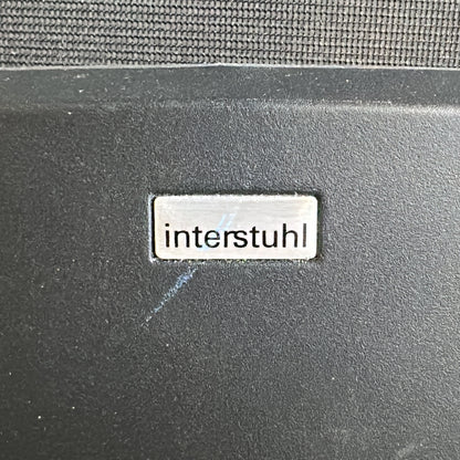 Kontorstol fra Interstuhl i svart, nettrygg