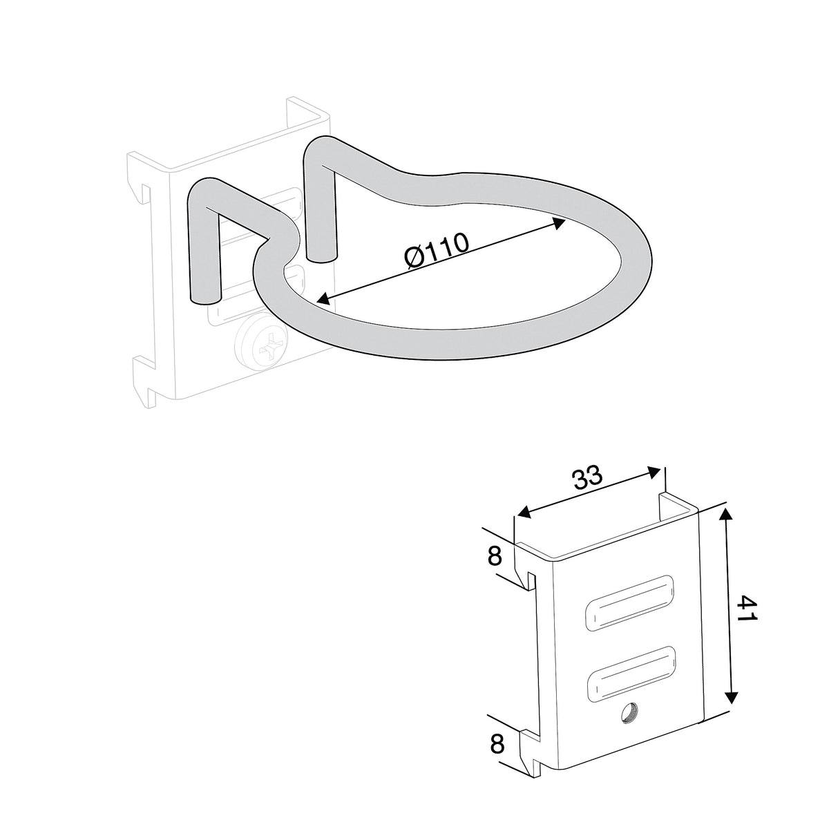 Ringkrok fra AJ Produkter, 5-pk