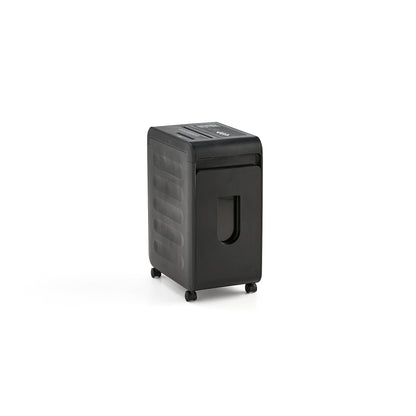 Makuleringsmaskin fra AJ Produkter i svart, 22 l, micro cut, hjul