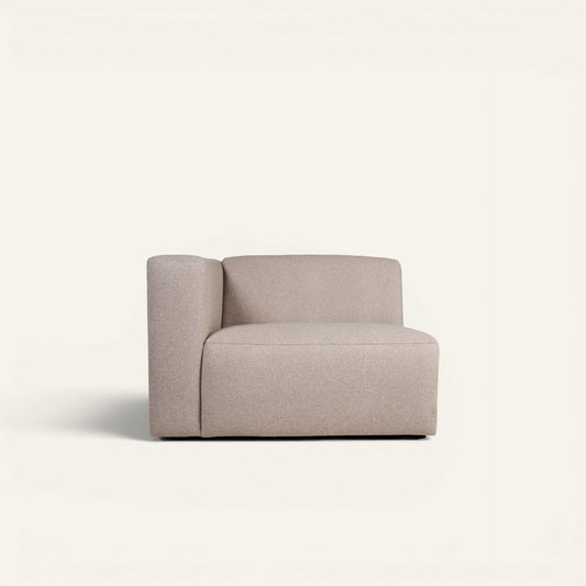 Juno Modulsofa fra Forms & Objects i beige, armlene venstre