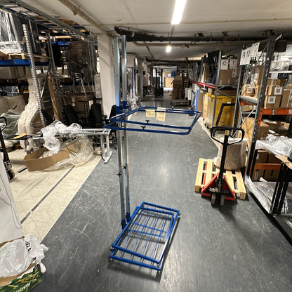 Sekkestativ fra AJ Produkter, på hjul