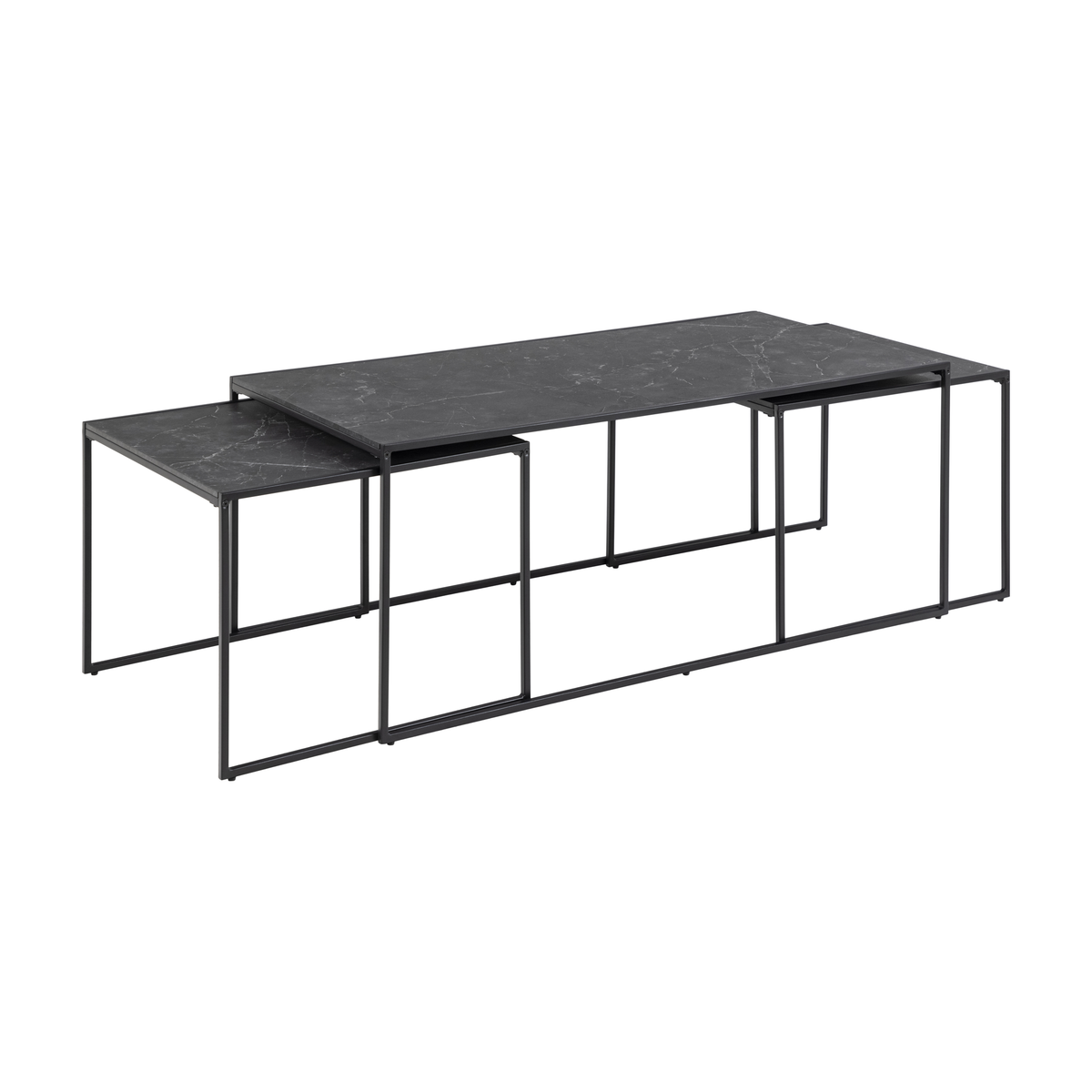 (120x60) A-Møbler Infinity sofabord i svart