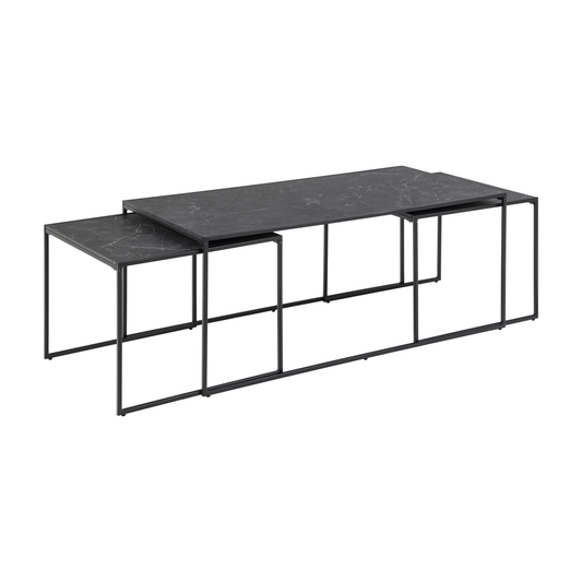 (120x60) A-Møbler Infinity sofabord i svart