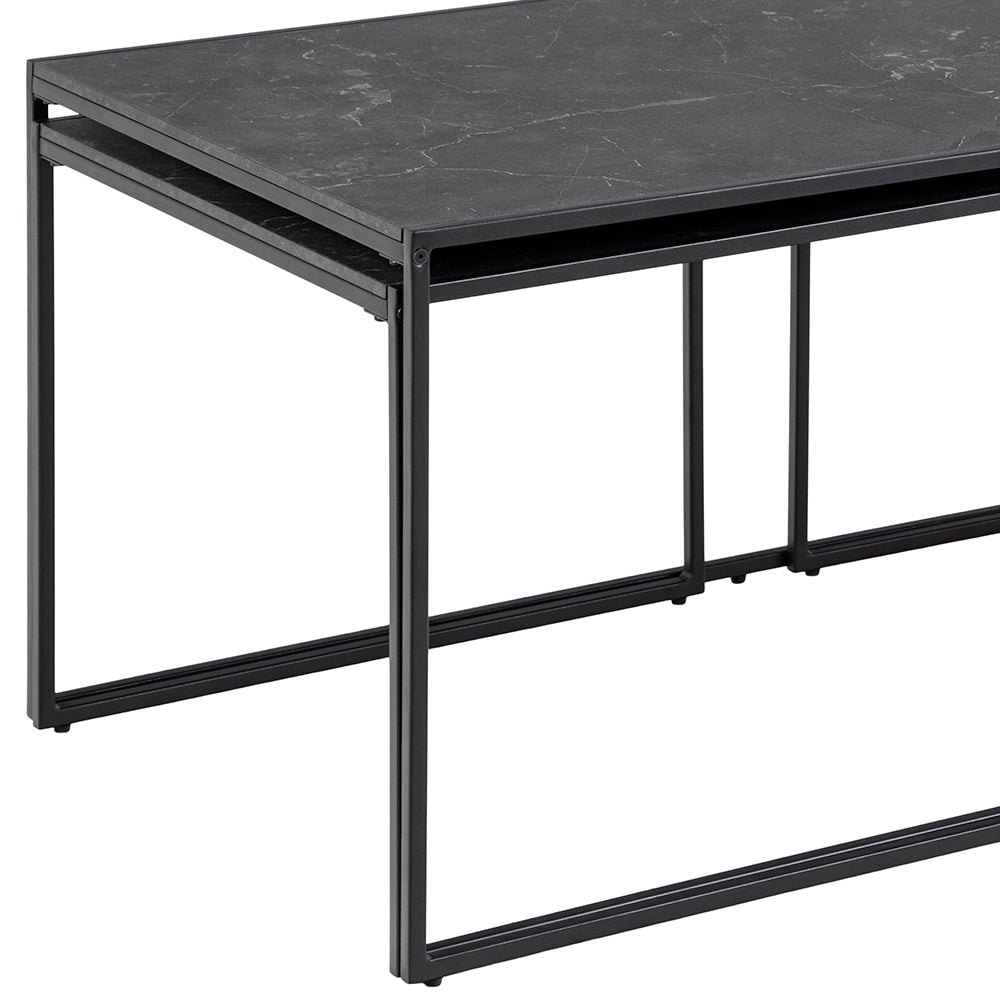 (120x60) A-Møbler Infinity sofabord i svart