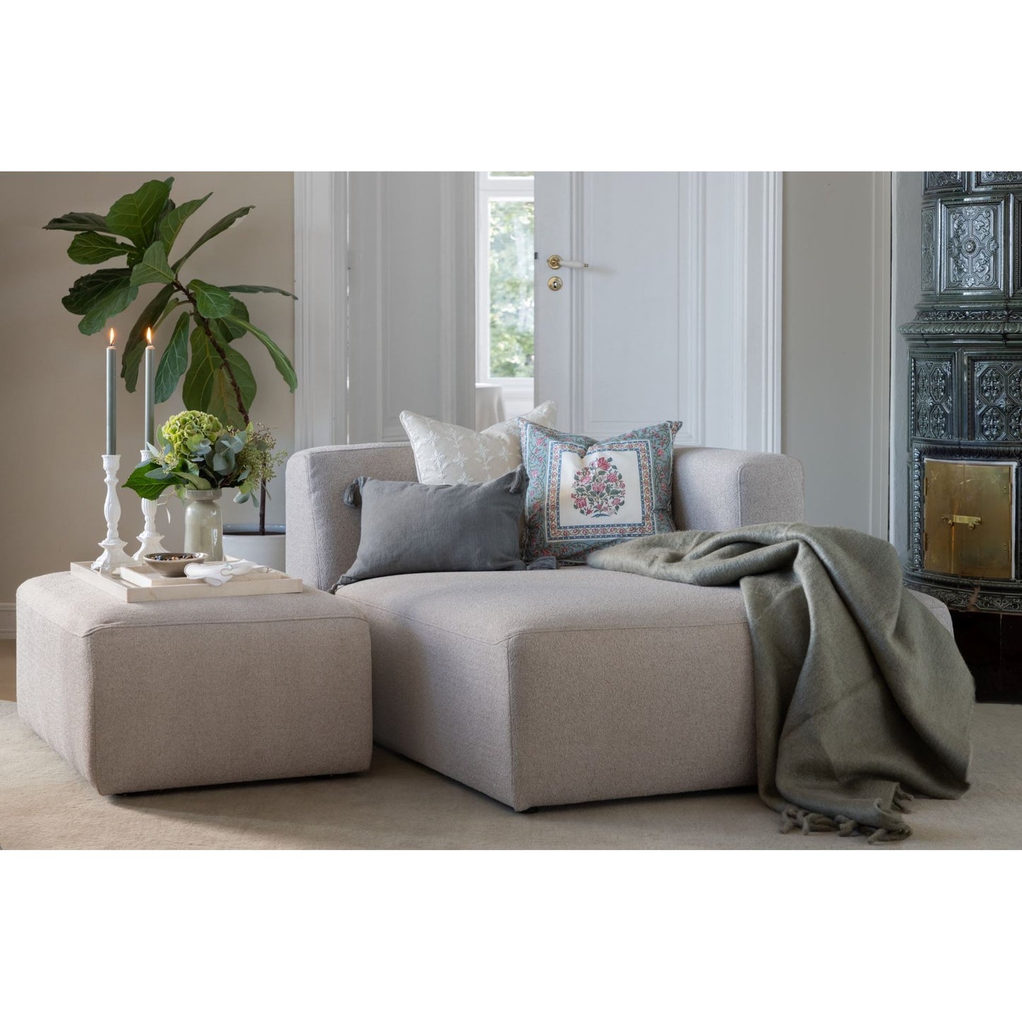 Juno 2-seter sofa fra Kid, beige, modulsofa