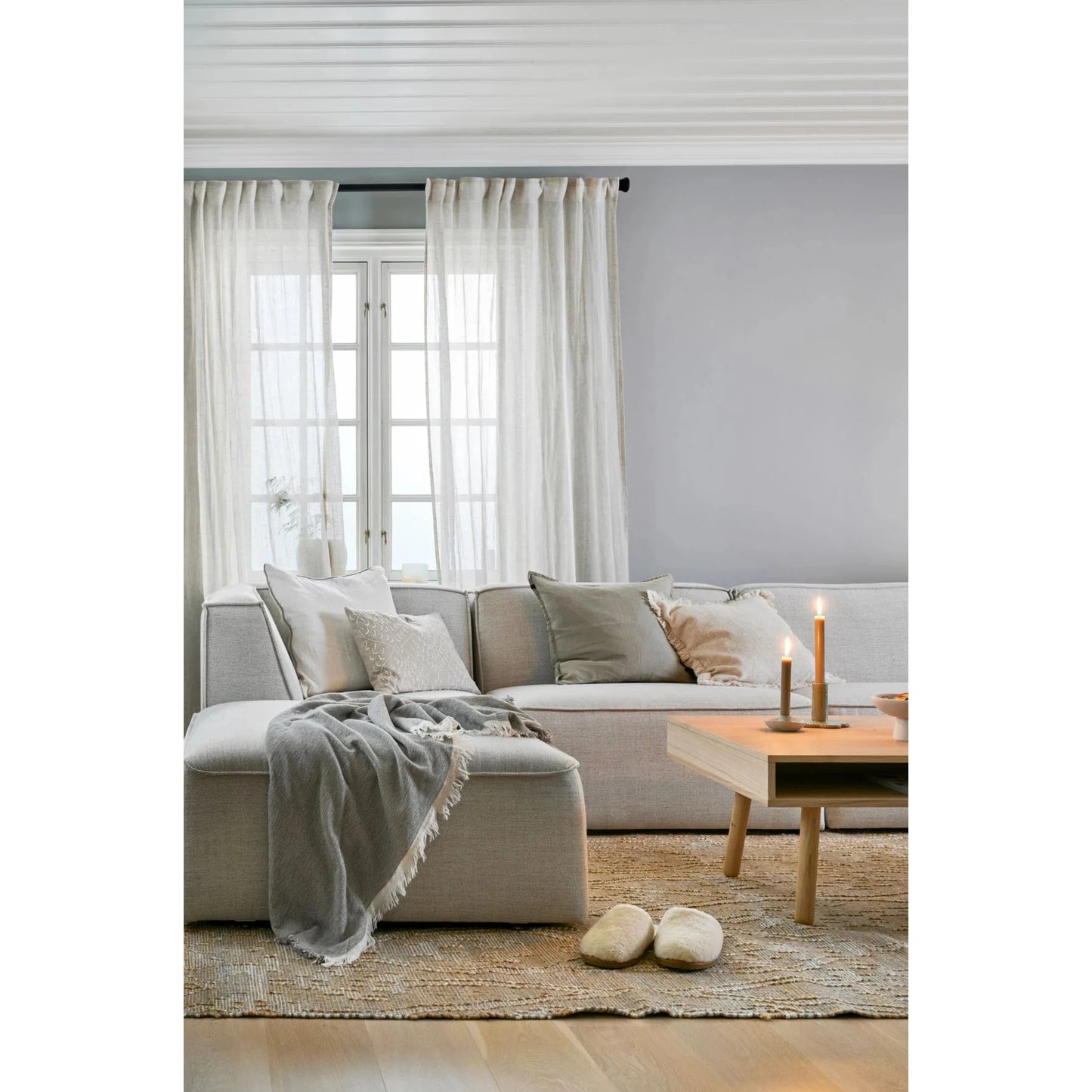 Isa, Forms & Objects, Modulsofa hjørne natur - 90x93x73 cm