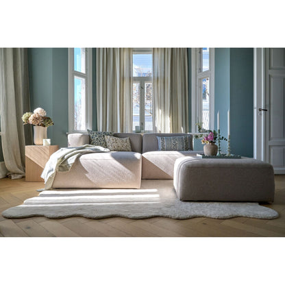 Juno Modul åpen ende høyre 2-seter sofa fra Kid, beige, slitesterkt tekstil