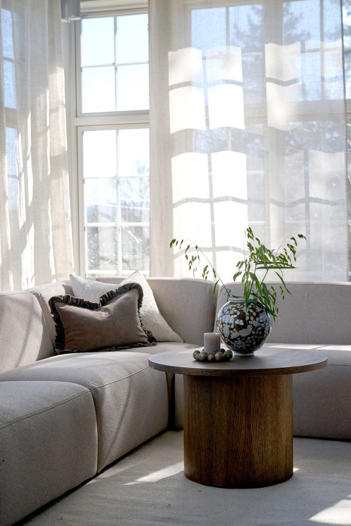 Juno Modulsofa fra Kid i beige, hjørnemodul