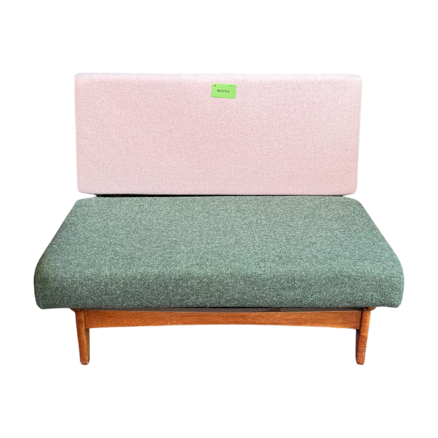 Retro loungesofa i grønn