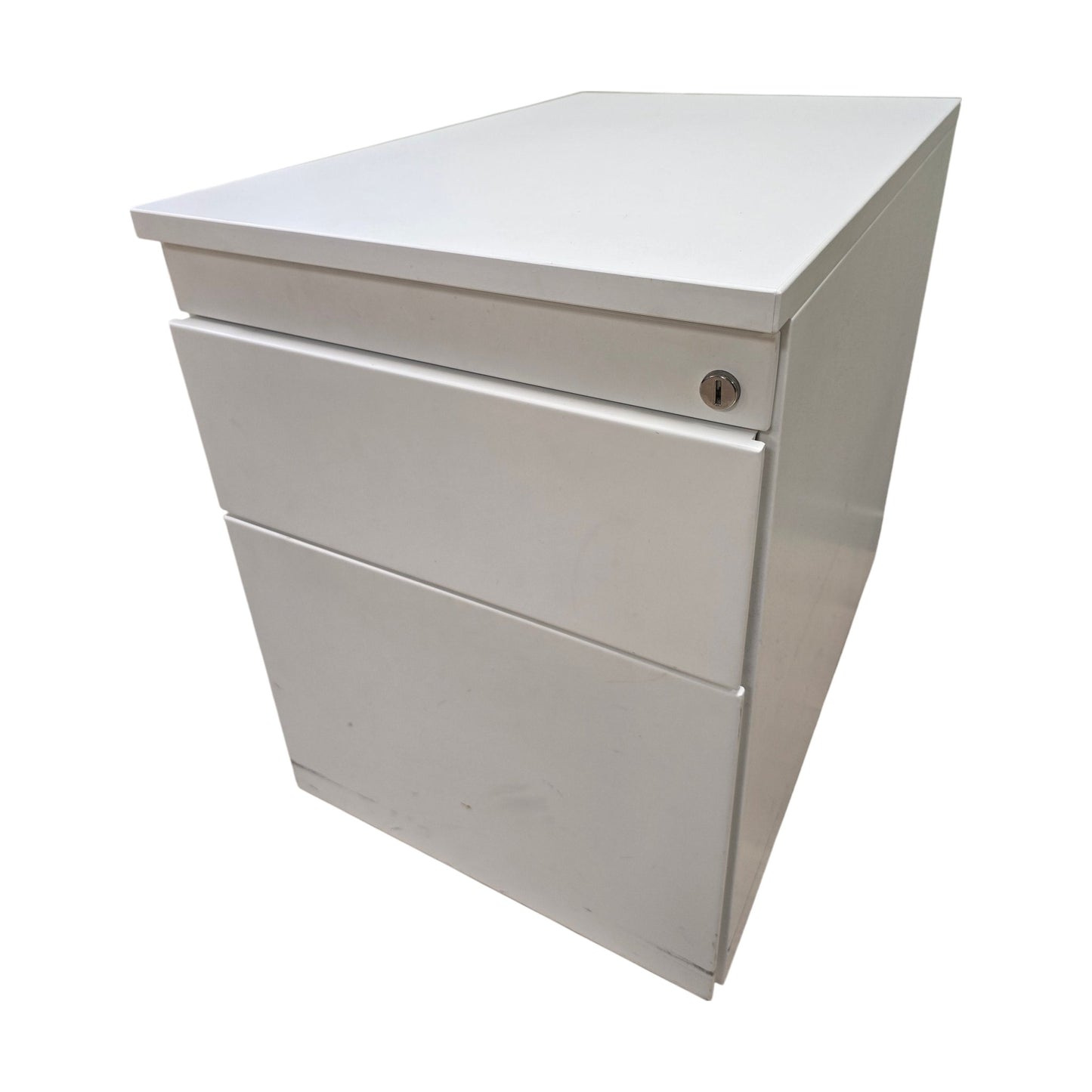 Skuffeseksjon i hvit