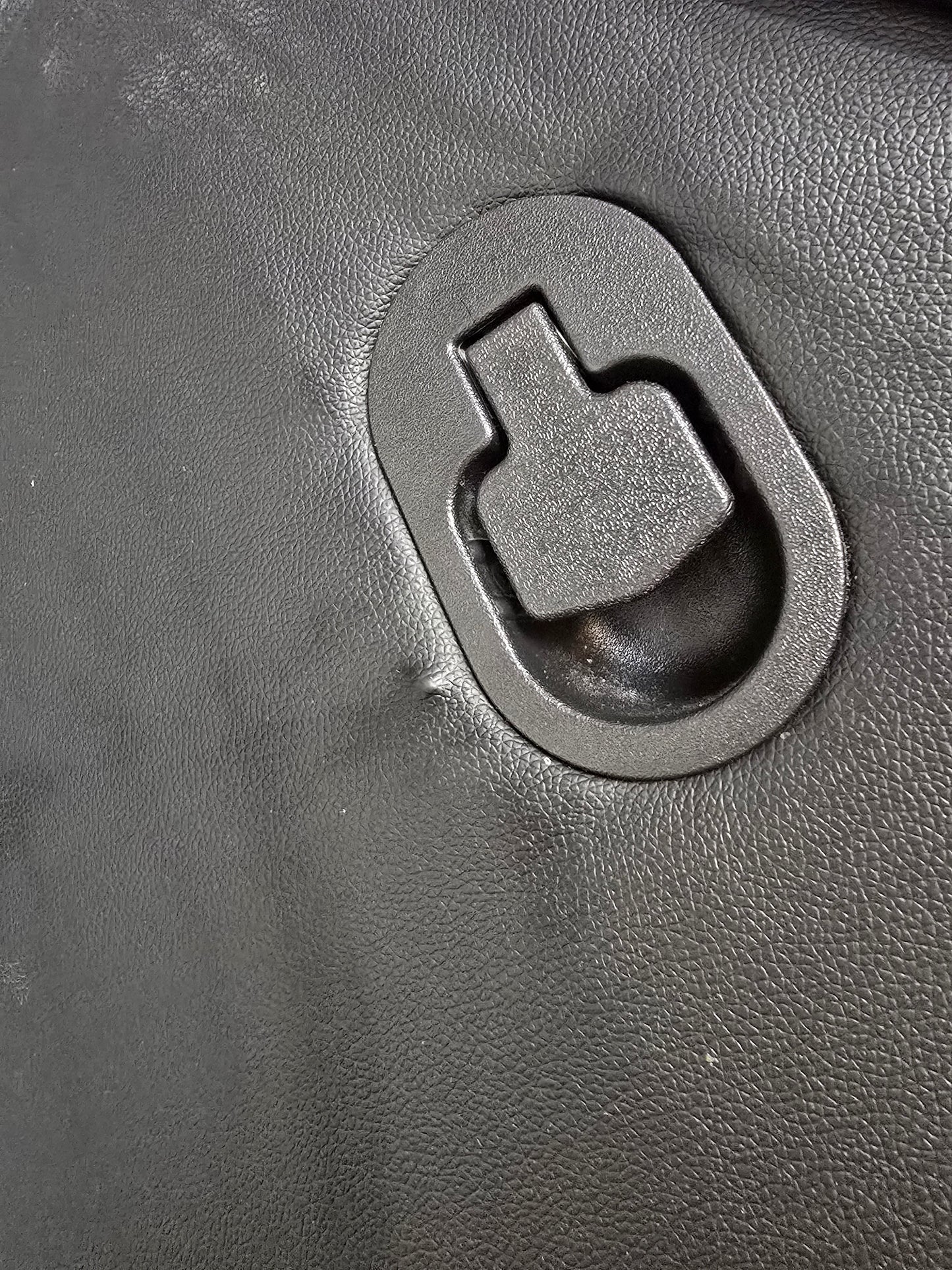 Mora  reclinerstol, sort hud og PVC