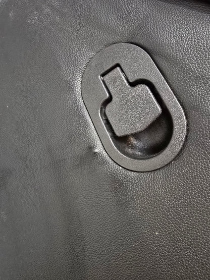 Mora  reclinerstol, sort hud og PVC