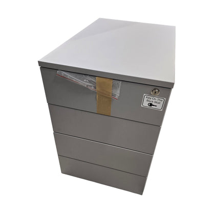 Skuffeseksjon FLEXUS, 3 skuffer, grå