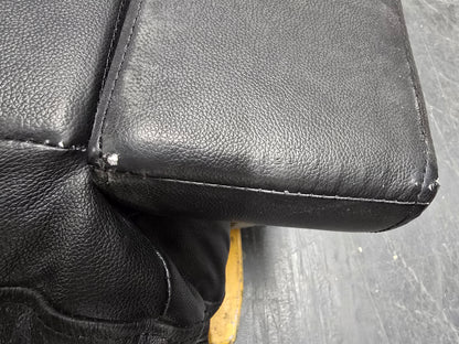 Mora  reclinerstol, sort hud og PVC