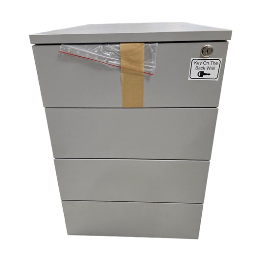 Skuffeseksjon FLEXUS, 3 skuffer, grå