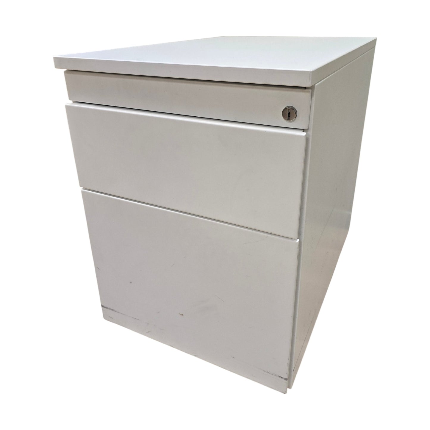 Skuffeseksjon i hvit