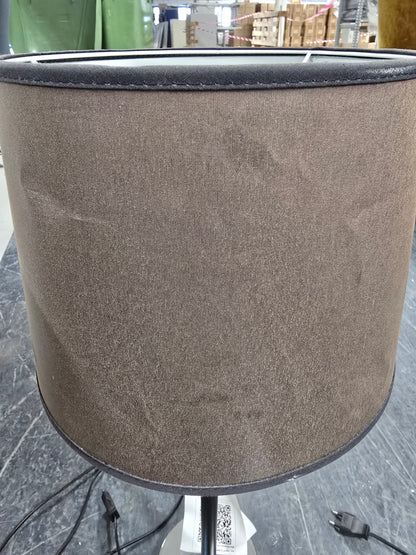 Bordlampe m/brun skjerm