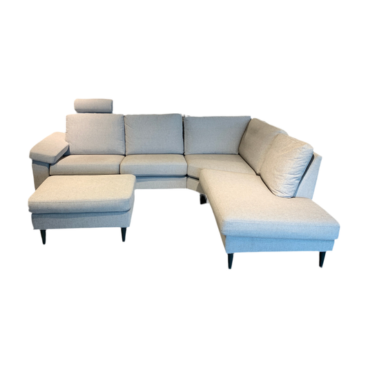 Santiago Air 3-seter sofa m/sjeselong, puff og nakkestøtte, modulsystem