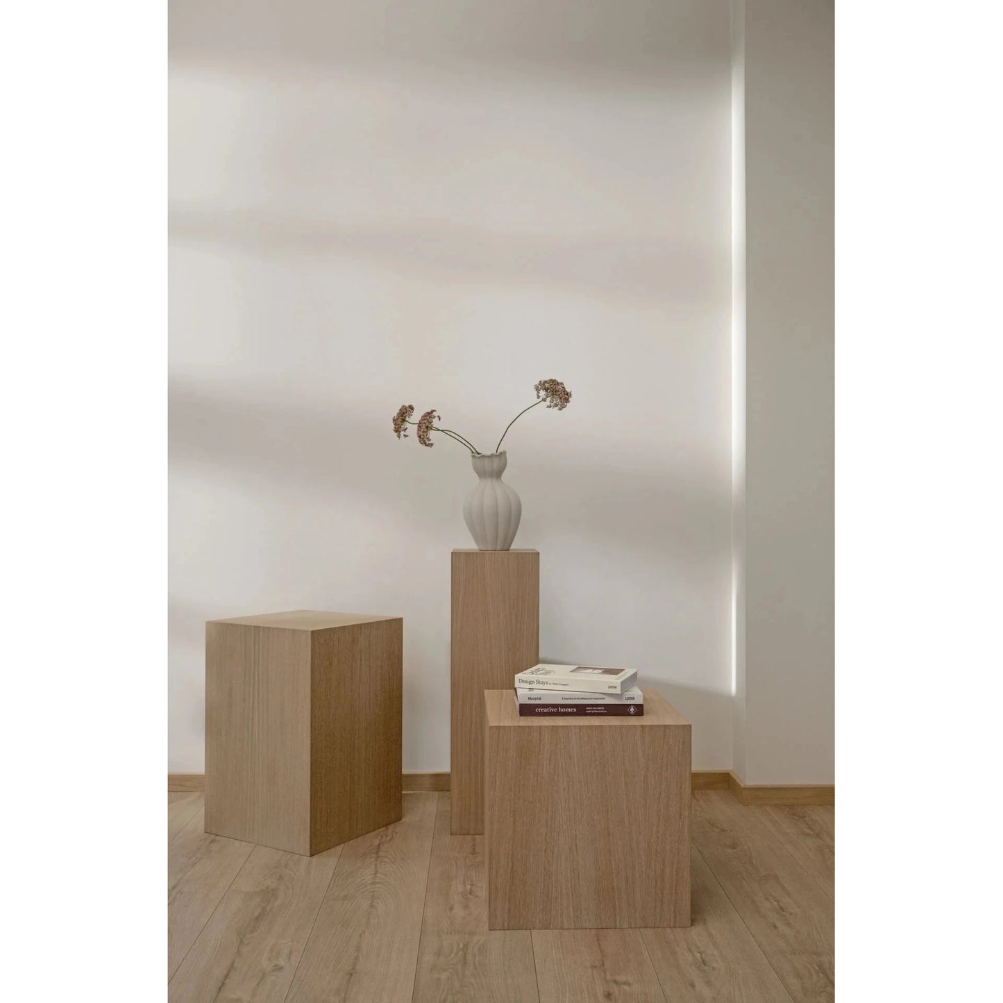 Stella, Forms & Objects, sidebord natur - 45x45x45 cm