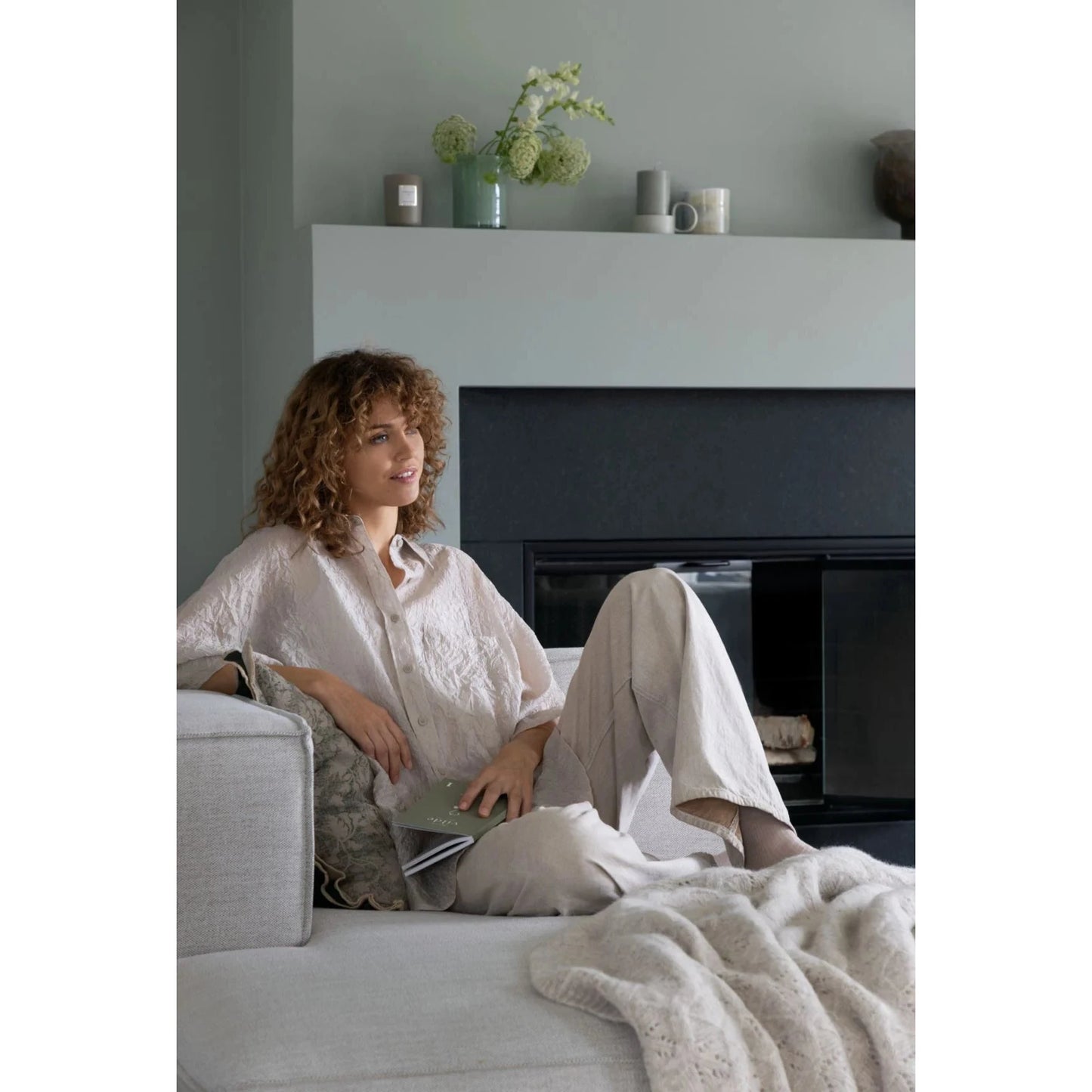 Isa, Forms & Objects, Modulsofa sjeselong venstre natur - 114x154x73 cm
