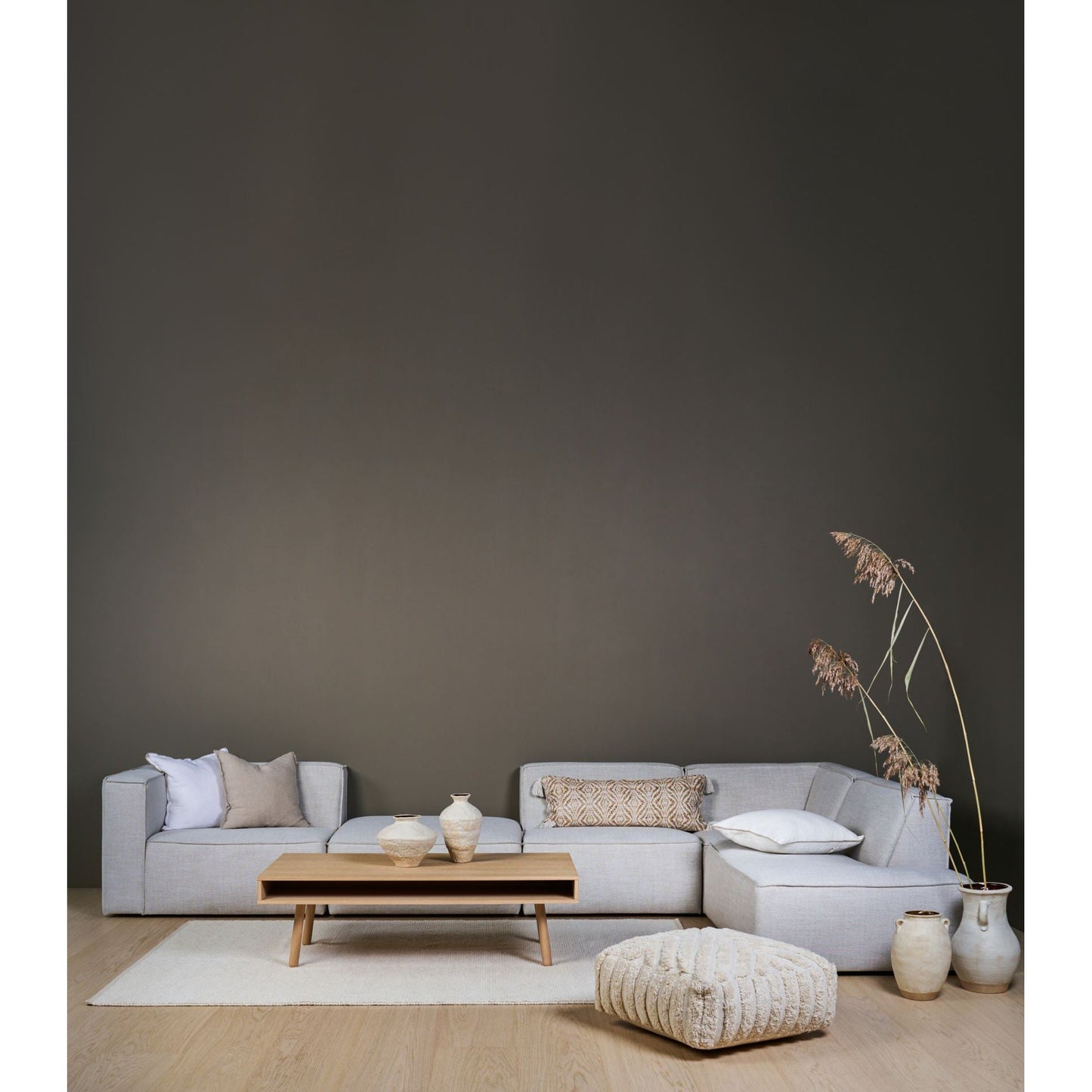 Isa Modulsofa åpen ende høyre natur - 134x93x73 cm fra Kid