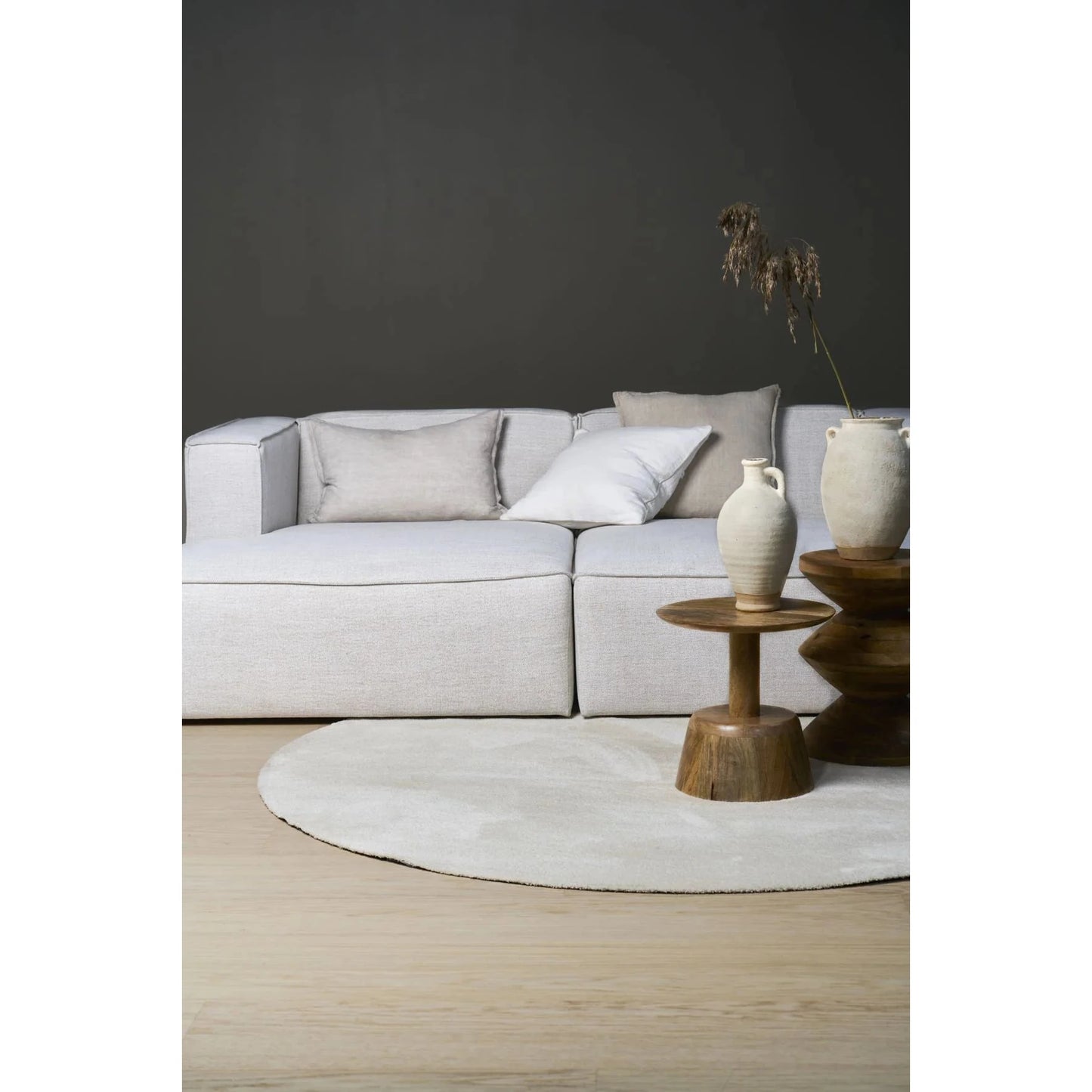 Isa, Forms & Objects, Modulsofa sjeselong høyre natur - 114x154x73 cm