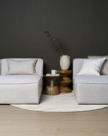 Isa Modulsofa sjeselong venstre natur - 114x154x73 cm
