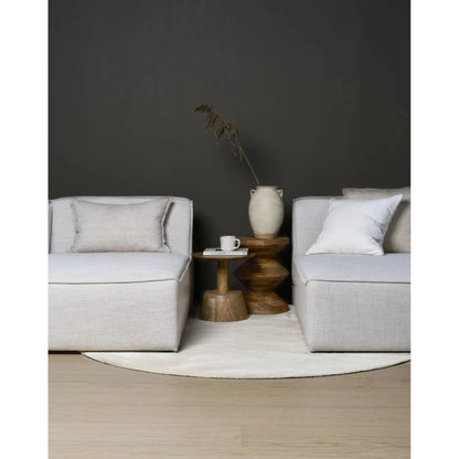 Isa, Forms & Objects, Modulsofa sjeselong høyre natur - 114x154x73 cm