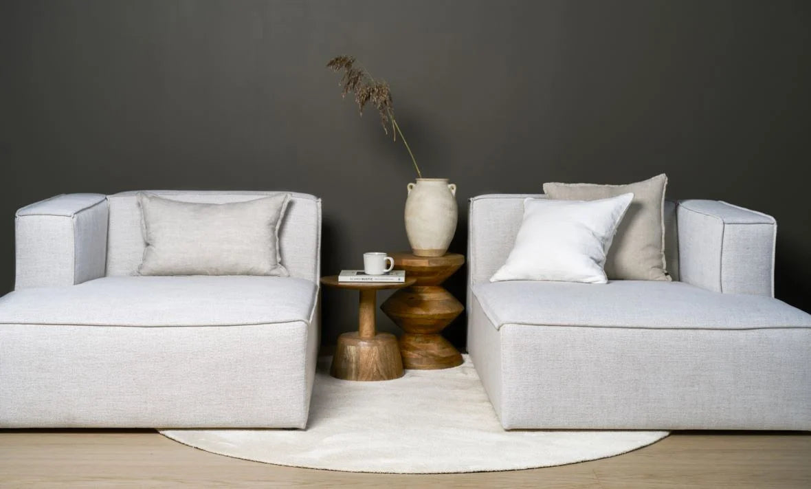 Isa Modulsofa sjeselong venstre natur - 114x154x73 cm