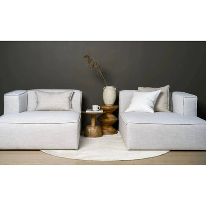 Isa, Forms & Objects, Modulsofa sjeselong venstre natur - 114x154x73 cm