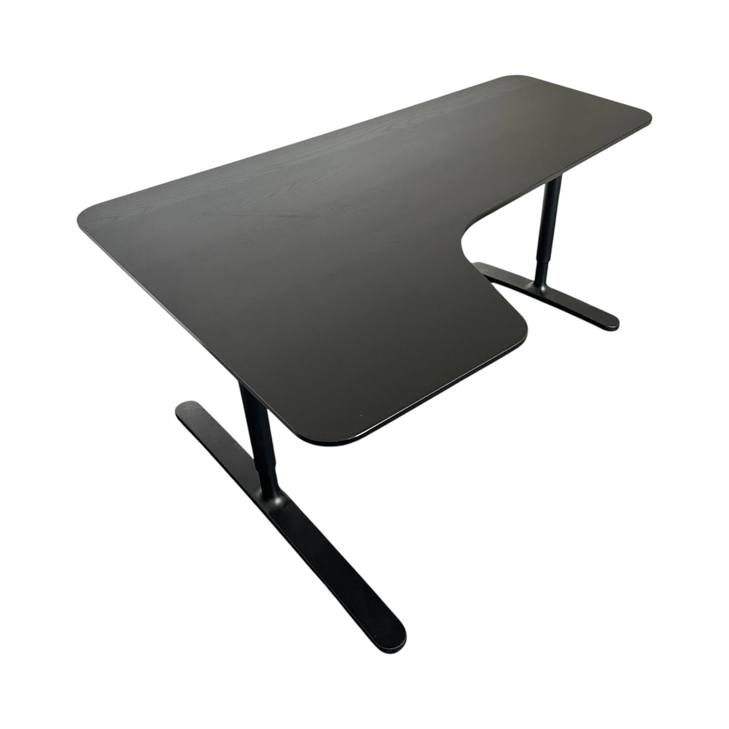 Bekant skrivebord fra IKEA, svart laminat, 160x120 cm