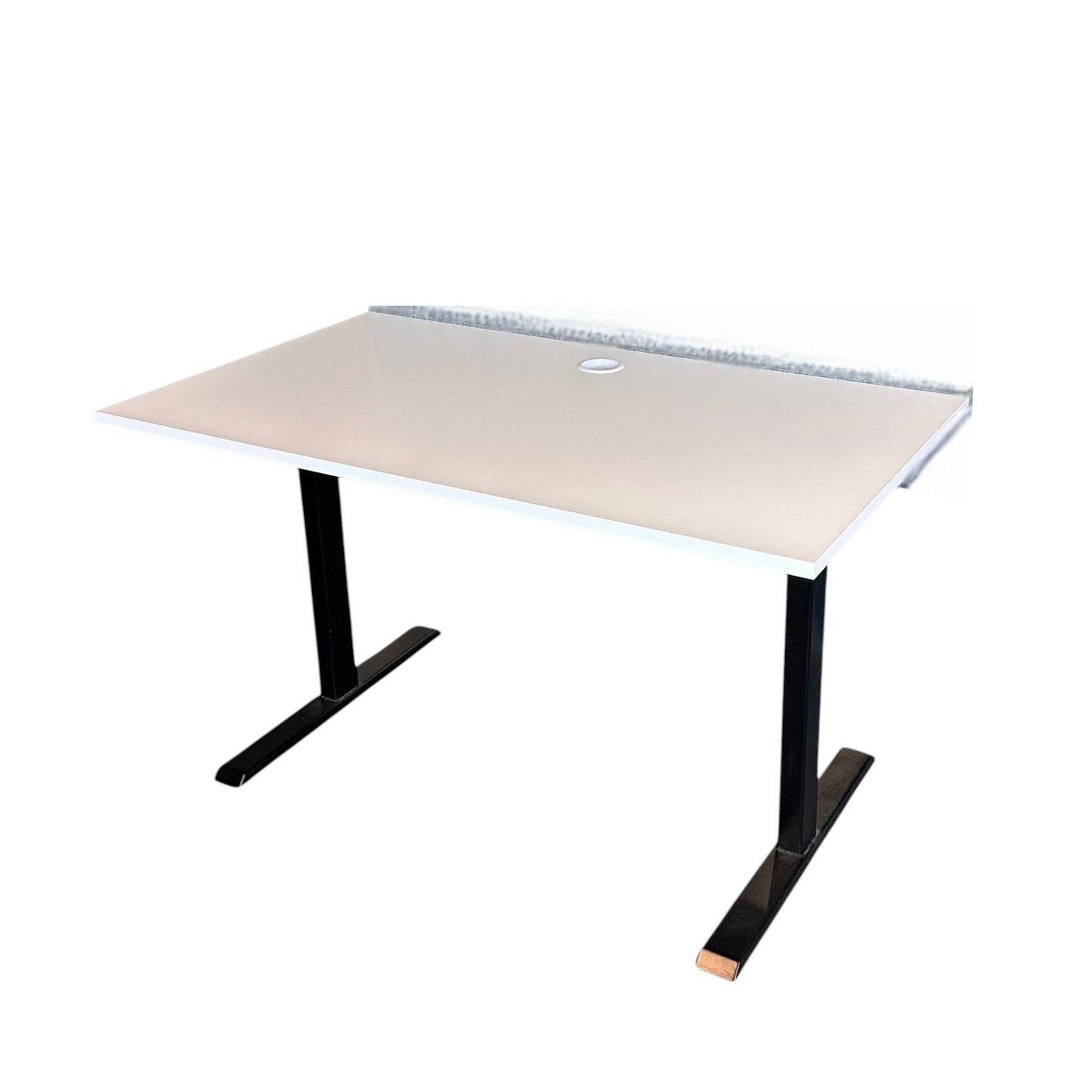 Elektrisk hev/senk skrivebord fra Linak, hvit, 140x80 cm