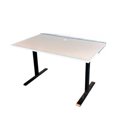 Elektrisk hev/senk skrivebord fra Linak, hvit, 140x80 cm